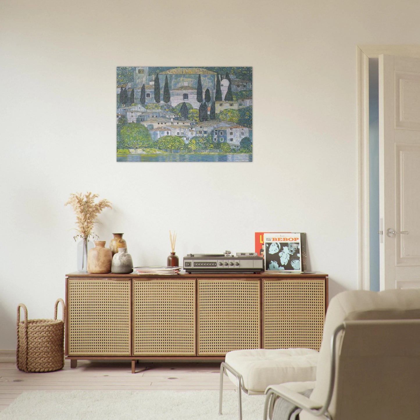 CHRURCH IN CASSONE 1913 - Gustav Klimt Brushed Aluminum Print - 70x100 cm / 28x40 inches | Gustav Klimt Aluminum Print | Gustav Klimt Prints