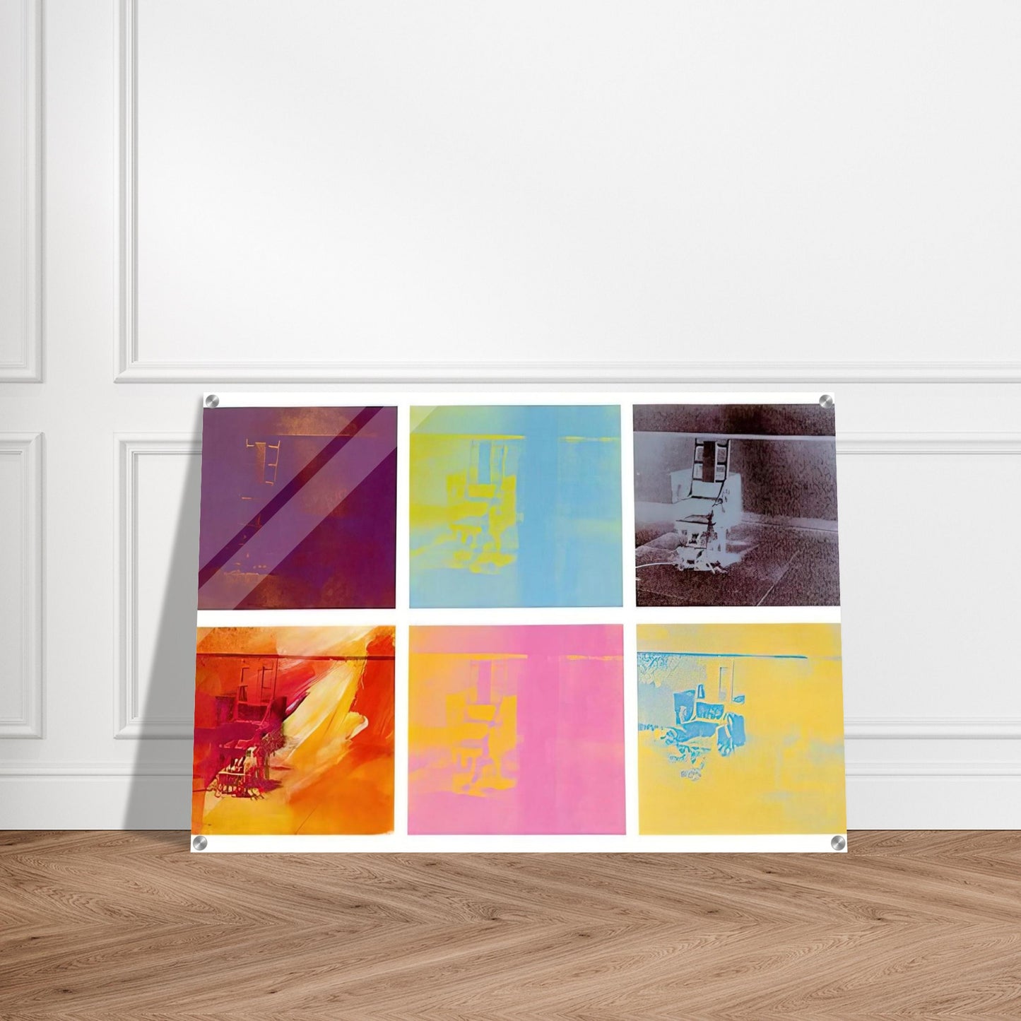 Electric Chair - Andy Warhol Acrylic Print - 70x100 cm / 28x40″ inches | Andy Warhol Wall Art | Andy Warhol Prints