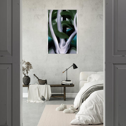 Birch and Pine Tree No. 1 - Georgia O'Keeffe Brushed Aluminum Print - 70x100 cm / 28x40 inches | Georgia O'Keeffe Aluminum Print | Georgia O'Keeffe Prints