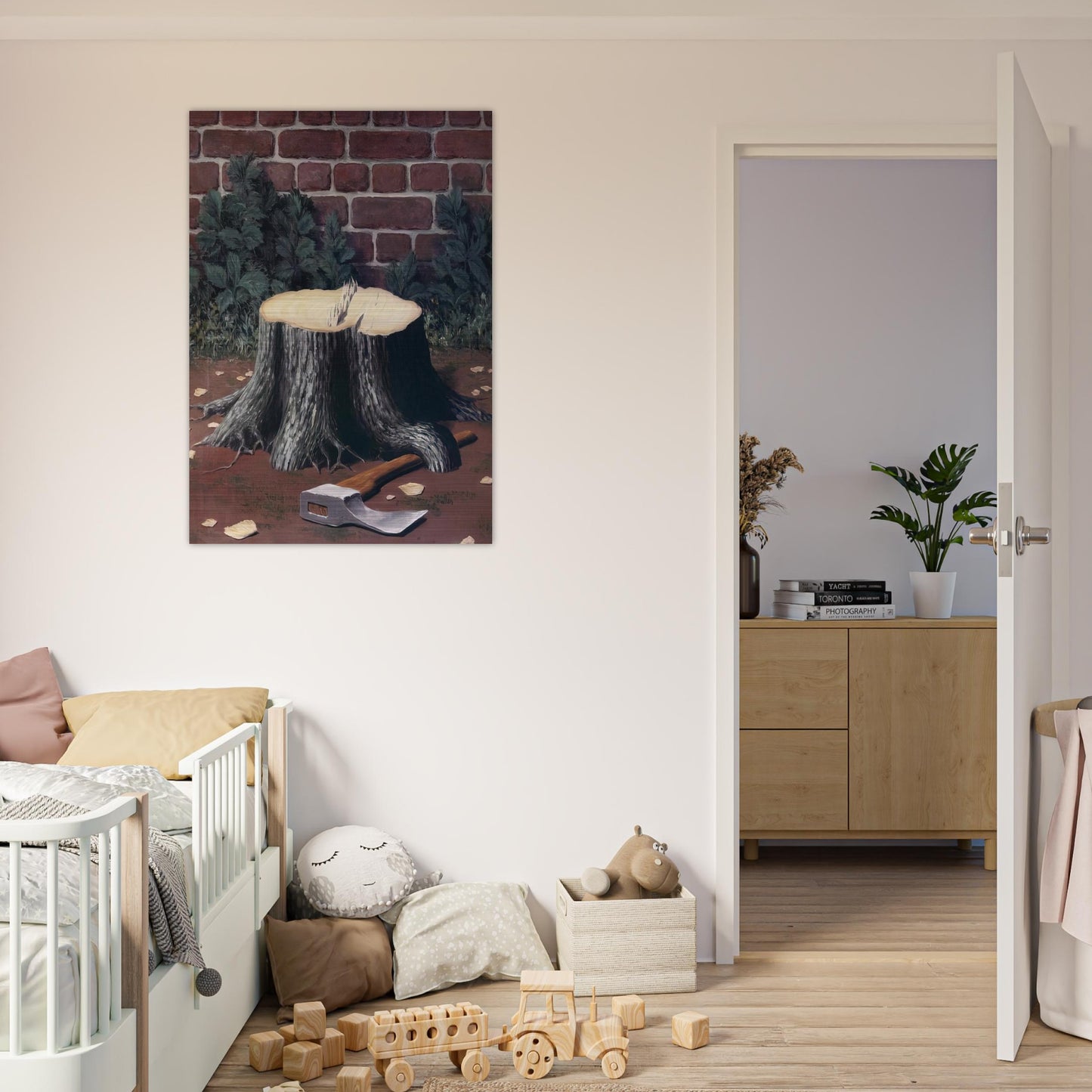 THE LABOURS OF ALEXANDER 1950 - Rene Magritte Brushed Aluminum Print - 70x100 cm / 28x40 inches | Rene Magritte Aluminum Print | Rene Magritte Prints