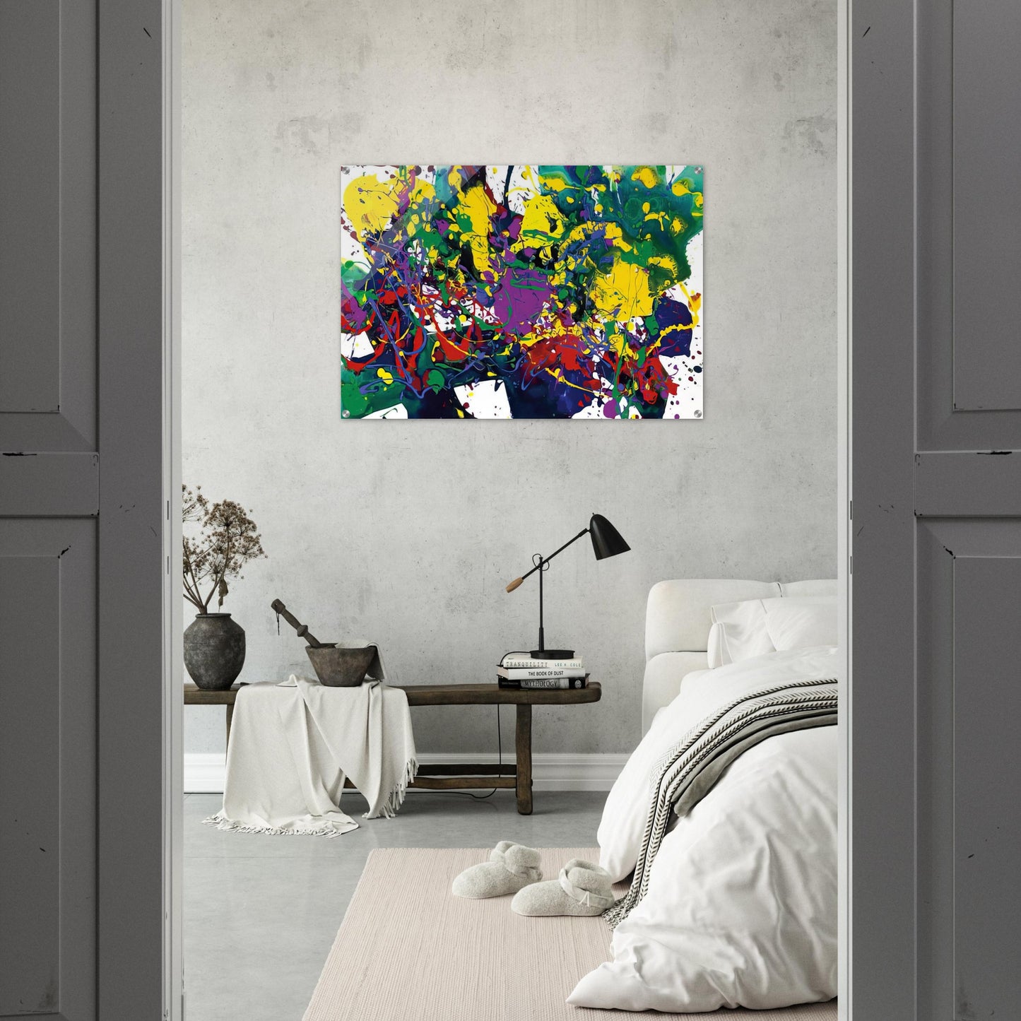 Untitled  SFP94-107 SFF1751  - Sam Francis Acrylic Print - 70x100 cm / 28x40″ inches