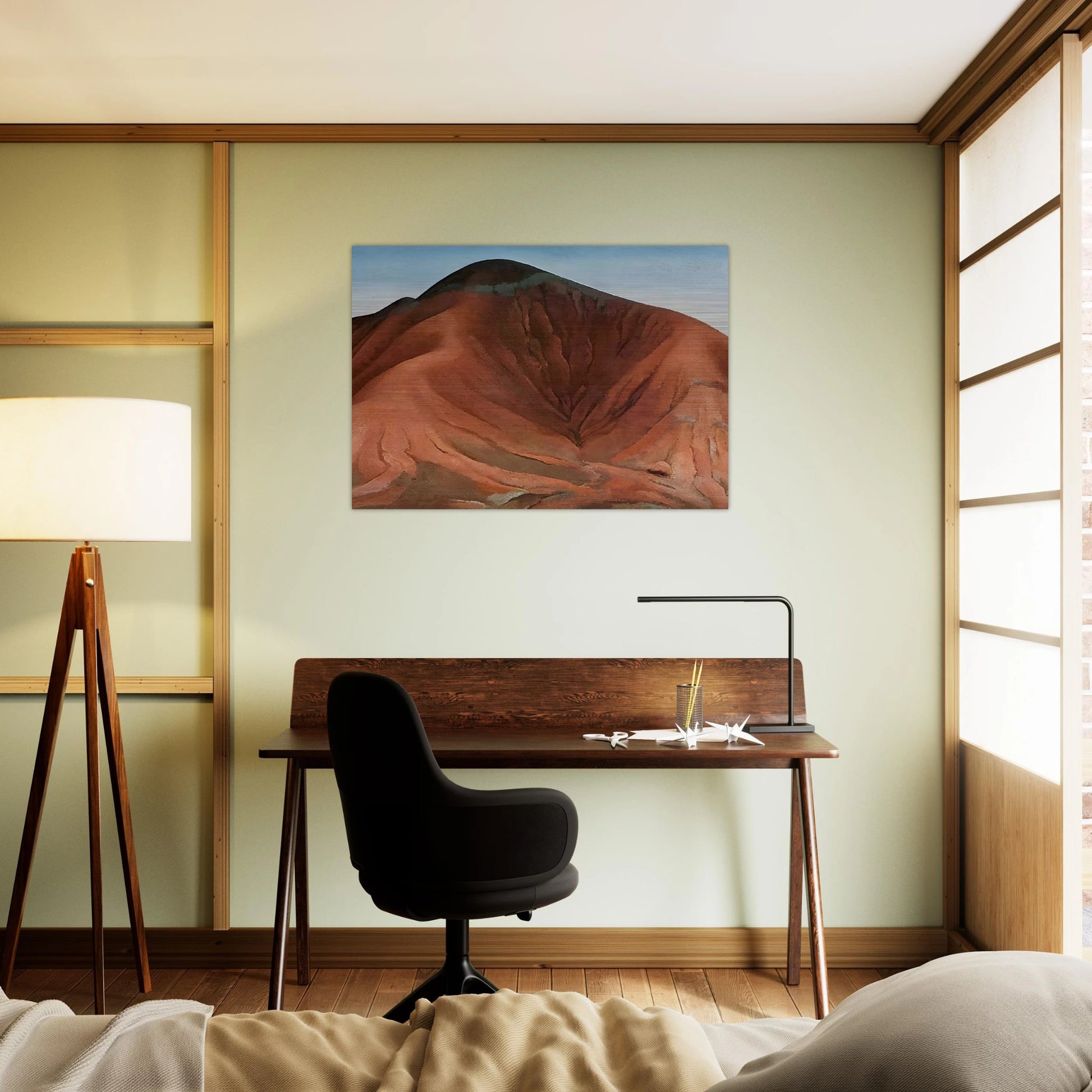 Small Purple Hills - Georgia O'Keeffe Brushed Aluminum Print - 70x100 cm / 28x40 inches | Georgia O'Keeffe Aluminum Print | Georgia O'Keeffe Prints