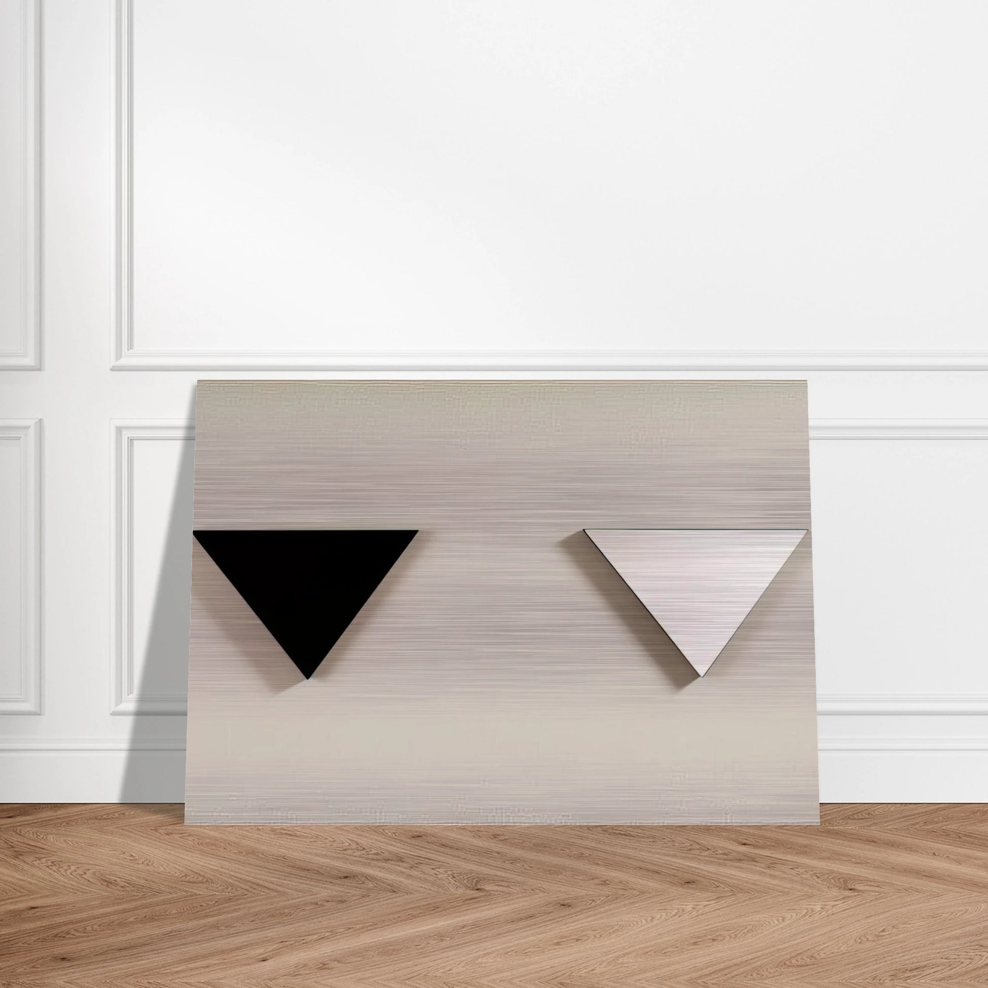Mirror Object - 1973 - Blinky Palermo Brushed Aluminum Print - 70x100 cm / 28x40 inches | Blinky Palermo Aluminum Print | Blinky Palermo Prints