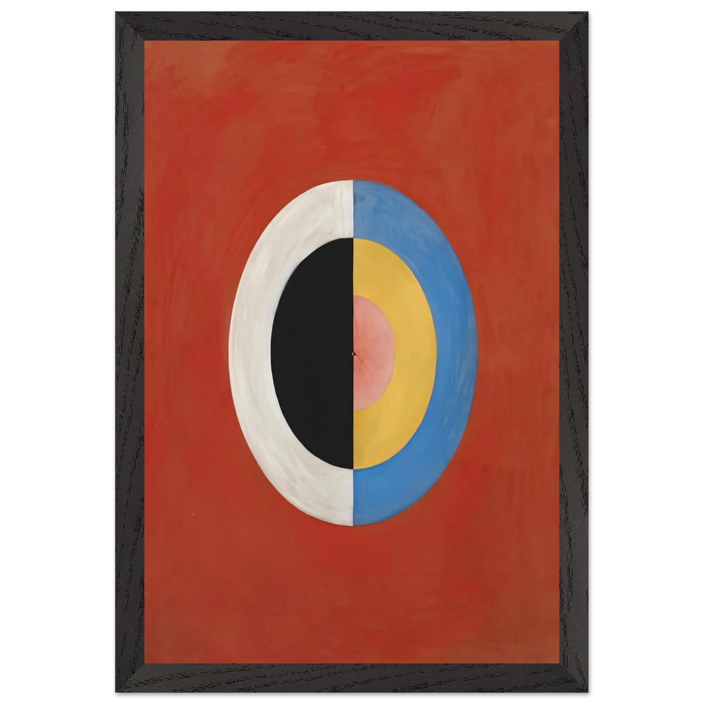 Hilma af Klint - THE SWAN NO 17 1915 0 Wall art - 15x20 cm / 6x8 Inches - Premium Wooden Framed Poster With Fine Art Paper - White frame