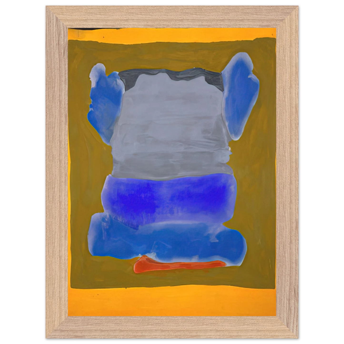 Helen Frankenthaler - Buddha s Court - 1964 Wall art - 15x20 cm / 6x8 inches - Fine Art Poster-canvas - -