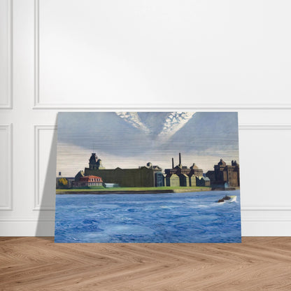 Blackwell s Island - Edward Hopper Brushed Aluminum Print - 70x100 cm / 28x40 inches | Edward Hopper Aluminum Print | Edward Hopper Prints