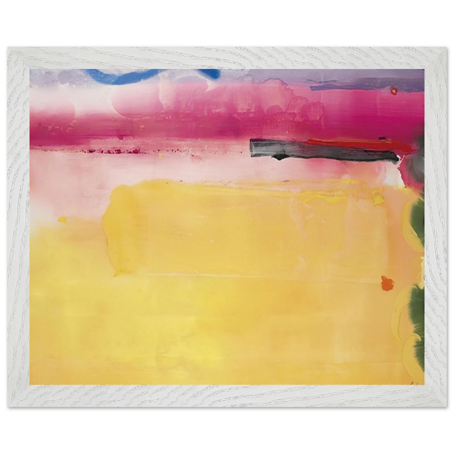 Helen Frankenthaler - Black-Eyed Susan - 1988 Wall art - 13x18 cm / 5x7 inches - Premium Wooden Framed Poster With Fine Art Paper-canvas - Black frame