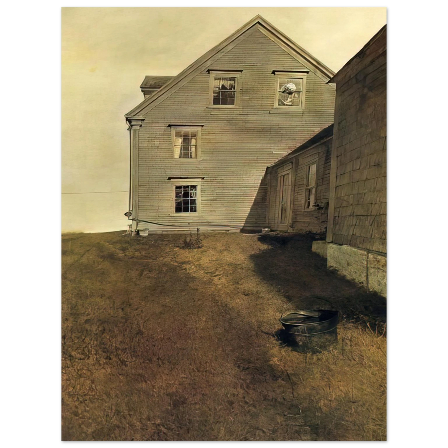Andrew Wyeth - WEATHERSIDE Wall Art - 21x29.7 cm / 8x12" - Fine Art Poster-canvas - -