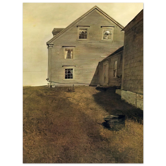 Andrew Wyeth - WEATHERSIDE Wall Art - 21x29.7 cm / 8x12" - Fine Art Poster-canvas - -