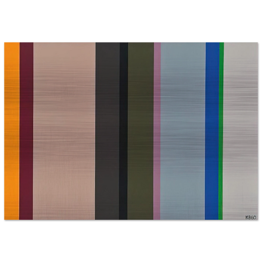 V.S. - 1960 - Karl Benjamin Brushed Aluminum Print - 70x100 cm / 28x40 inches | Karl Benjamin Aluminum Print | Karl Benjamin Prints