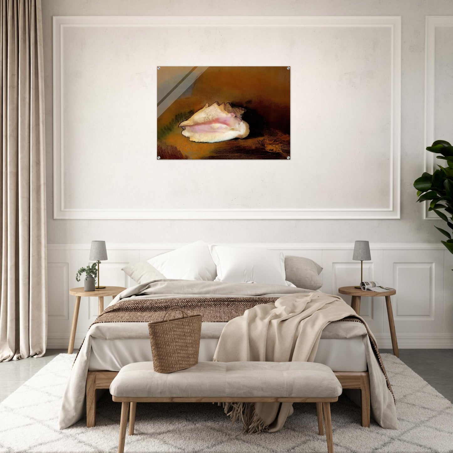 THE SEASHELL 1912 1 - Odilon Redon Acrylic Print - 70x100 cm / 28x40″ inches | Odilon Redon Wall Art | Odilon Redon Prints