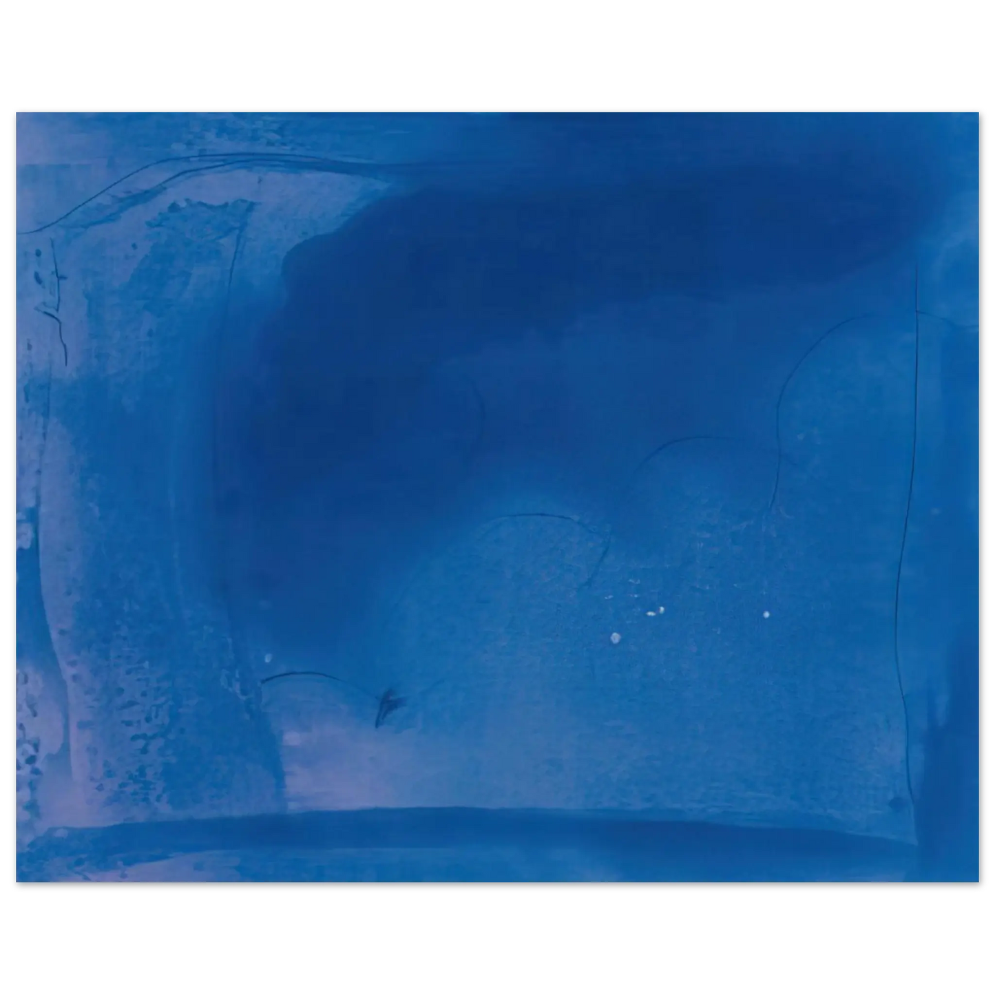 Helen Frankenthaler - Corot s Mark - 1987 Wall art - 28x43  cm / XL (11x17 Inches) - Premium Wooden Framed Poster With Fine Art Paper - Wood frame