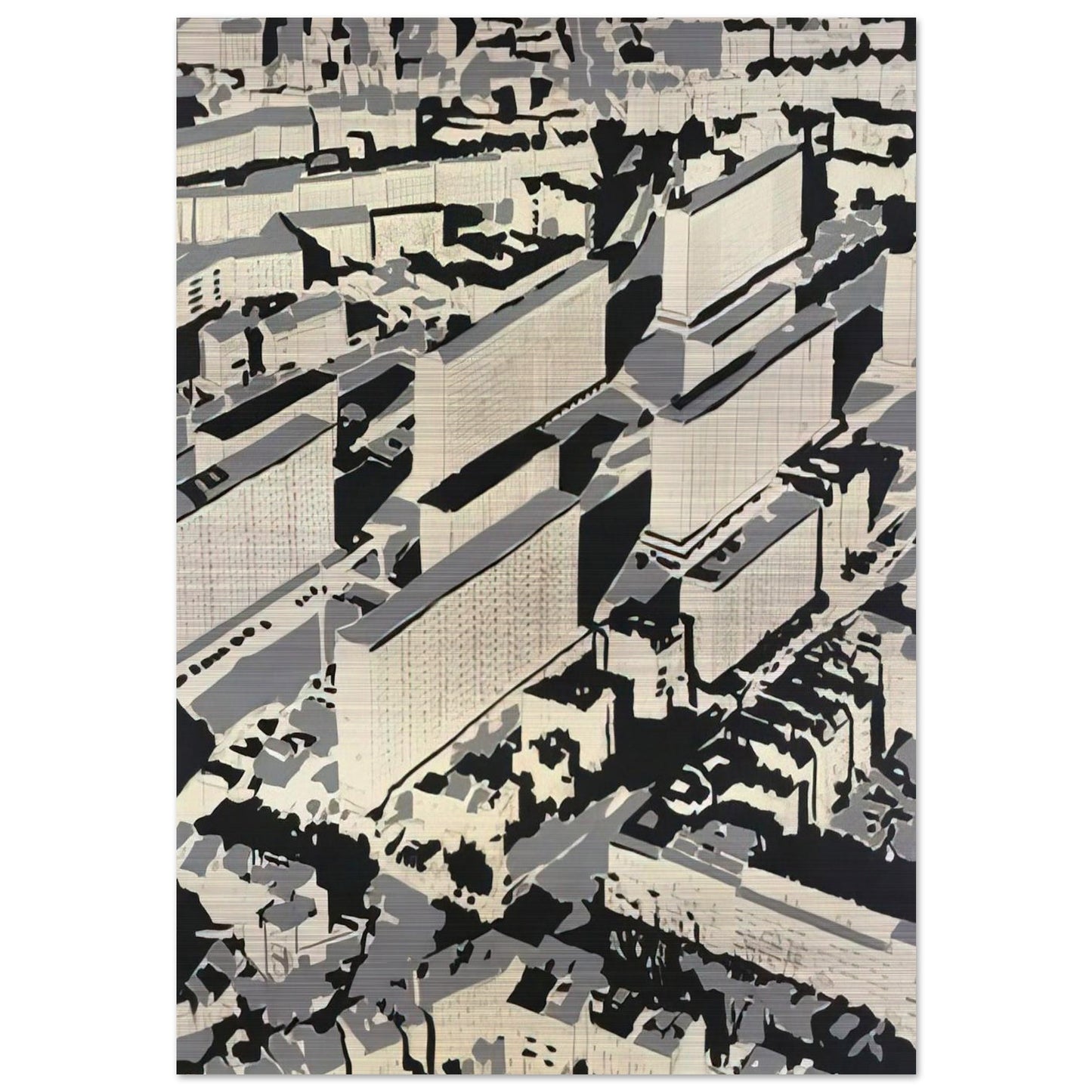 OWNSCAPE HA 1968 - Gerhard Richter Brushed Aluminum Print - 70x100 cm / 28x40 inches | Gerhard Richter Aluminum Print | Gerhard Richter Prints