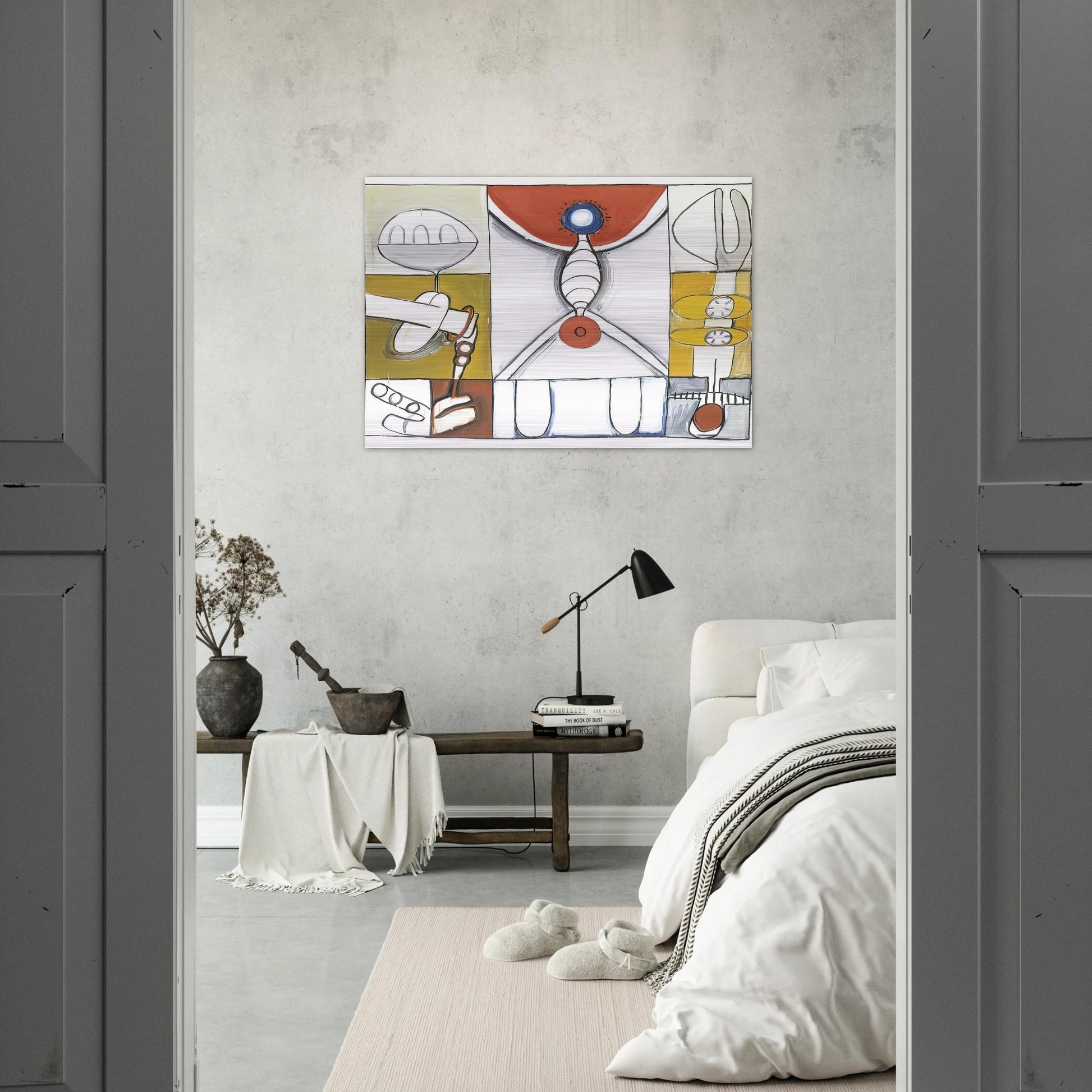 UNTITLED 1965 2 - Eva Hesse Brushed Aluminum Print - 70x100 cm / 28x40 inches | Eva Hesse Aluminum Print | Eva Hesse Prints