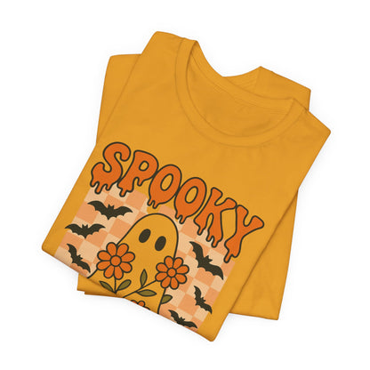 Spooky Mama Groovy Vintage Ghost Halloween Spooky Mom Mother