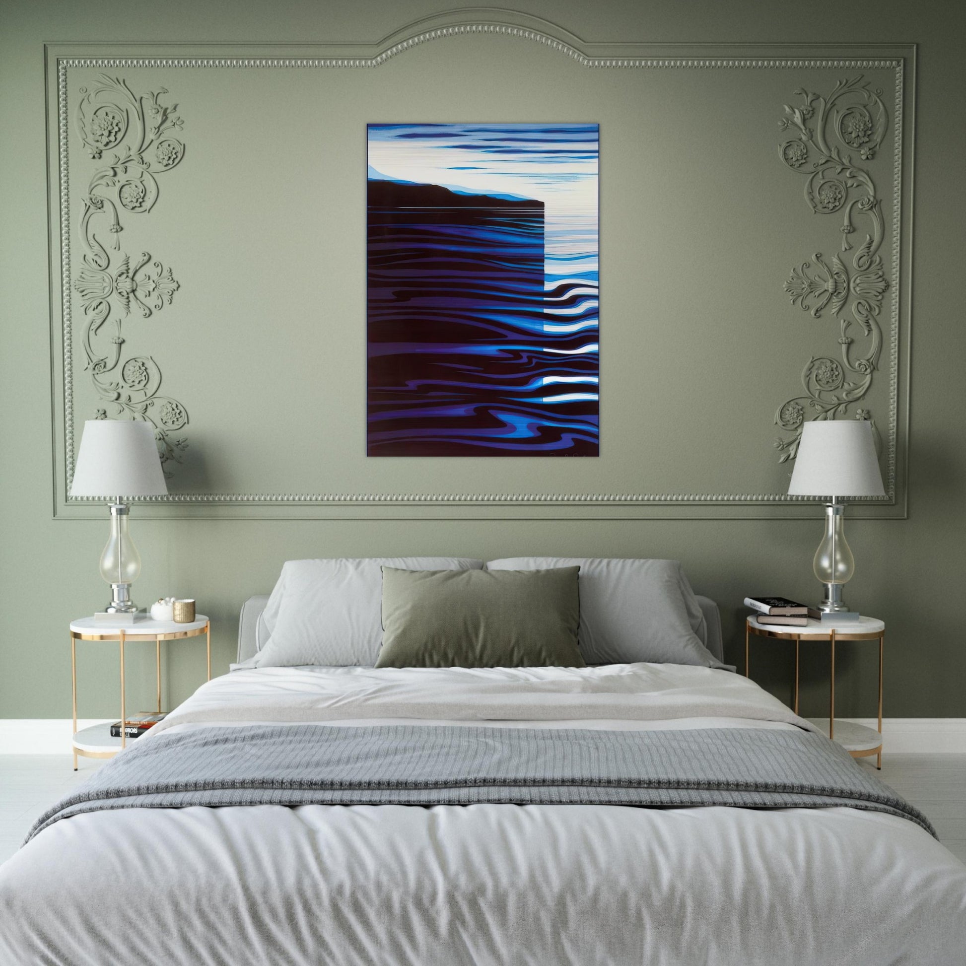 Reflections - Eyvind Earle Brushed Aluminum Print - 70x100 cm / 28x40 inches | Eyvind Earle Aluminum Print | Eyvind Earle Prints