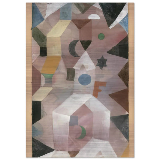 THE CHAPEL 1917 - Paul Klee Brushed Aluminum Print - 70x100 cm / 28x40 inches | Paul Klee Aluminum Print | Paul Klee Prints