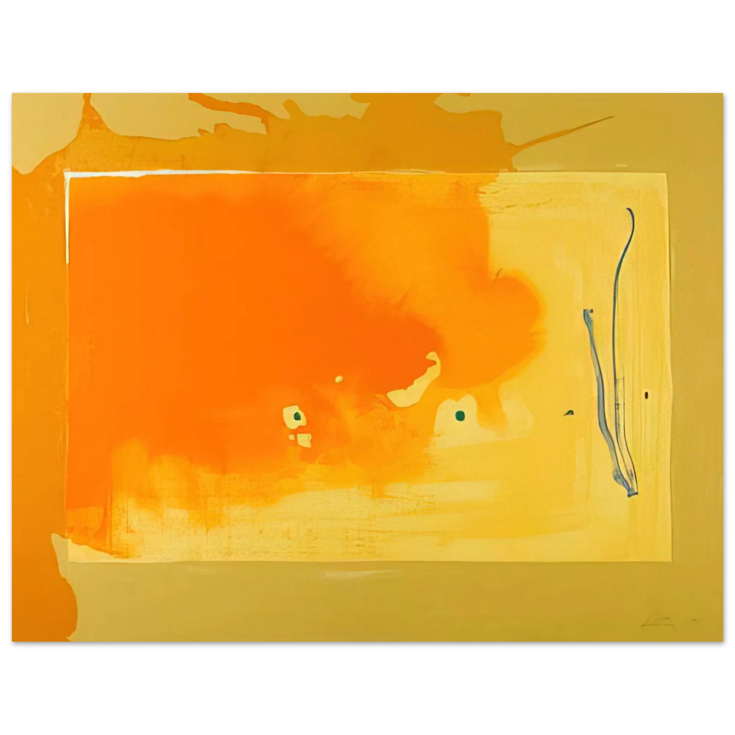Helen Frankenthaler - Bilbao - 1998 Wall art - 27x35 cm / 11x14 inches - Fine Art Poster-canvas - -