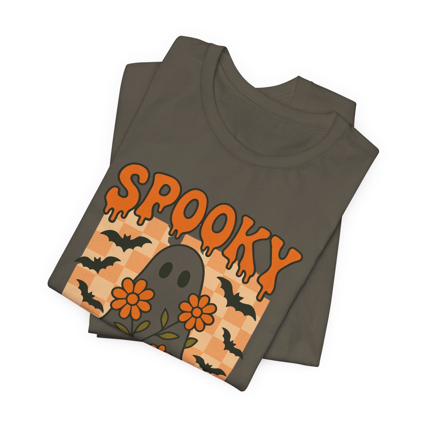 Spooky Mama Groovy Vintage Ghost Halloween Spooky Mom Mother
