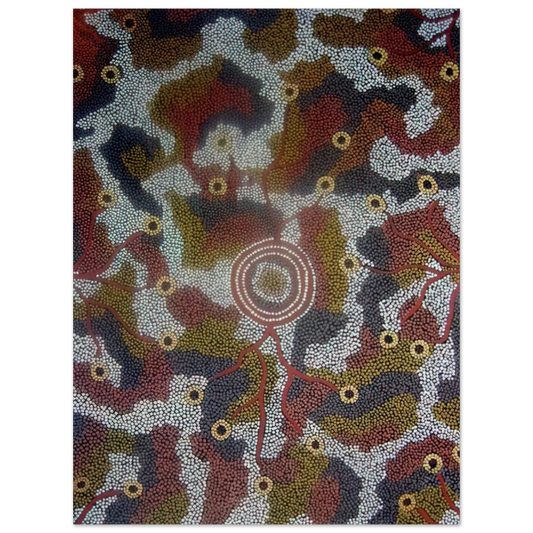 Clifford Possum Tjapaltjarri - Marla Dreaming - 1987  75x100 cm / 30x40inches Fine Art Poster