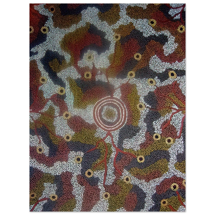 Clifford Possum Tjapaltjarri - Marla Dreaming - 1987  75x100 cm / 30x40inches Fine Art Poster