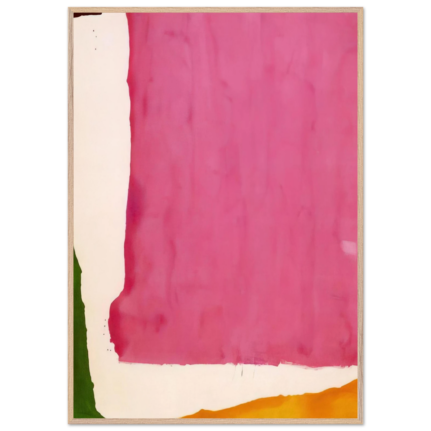 Helen Frankenthaler - Mauve District - 1966 Wall art - 45x60 cm / 18x24 inches - Premium Wooden Framed Poster With Fine Art Paper-canvas - White frame