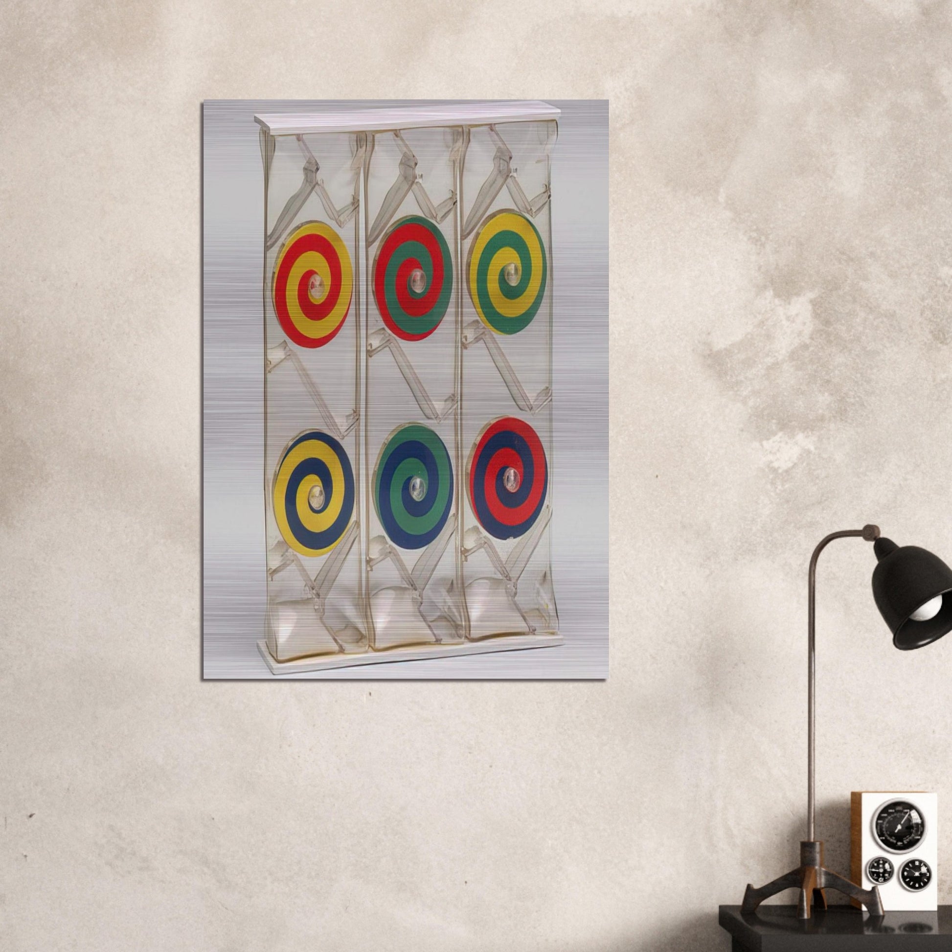 Girondella Kinetic Object - 1965 - Bruno Munari Brushed Aluminum Print - 70x100 cm / 28x40 inches | Bruno Munari Aluminum Print | Bruno Munari Prints
