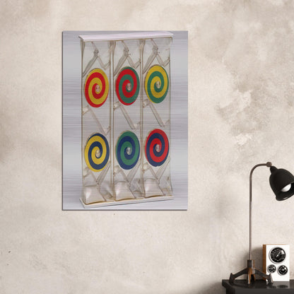 Girondella Kinetic Object - 1965 - Bruno Munari Brushed Aluminum Print - 70x100 cm / 28x40 inches | Bruno Munari Aluminum Print | Bruno Munari Prints