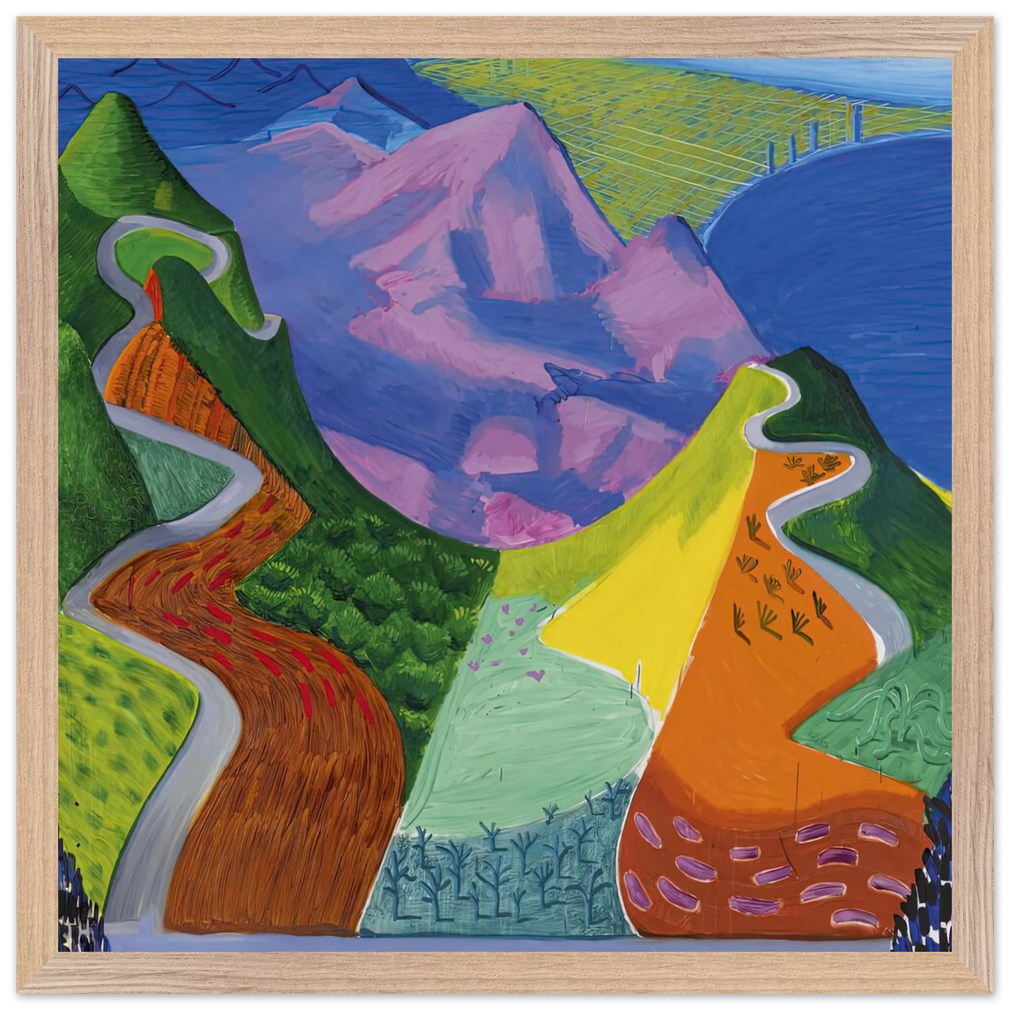 David Hockney - David Hockney Wall art - 60x80 cm / 24x32 inches - Fine Art Poster-canvas - -