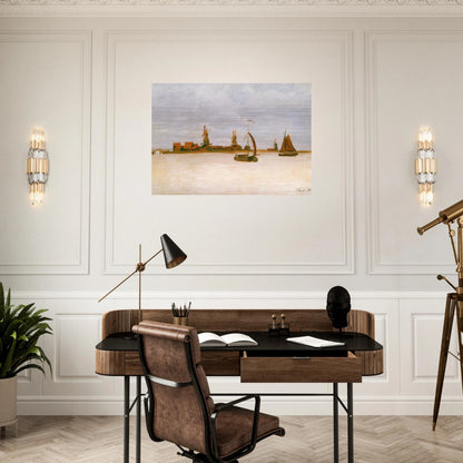 The Voorzaan - claude monet Brushed Aluminum Print - 70x100 cm / 28x40 inches | claude monet Aluminum Print | claude monet Prints