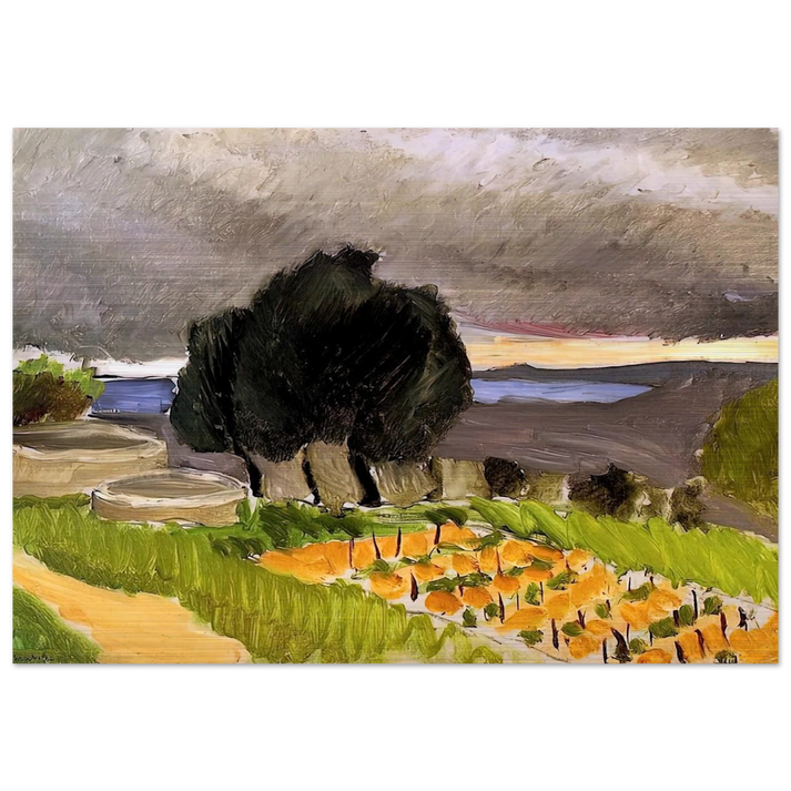 LANDSCAPE OF THE MIDI BEFORE THE STORM 1921 - Henri Matisse Brushed Aluminum Print - 70x100 cm / 28x40 inches | Henri Matisse Aluminum Print | Henri Matisse Prints