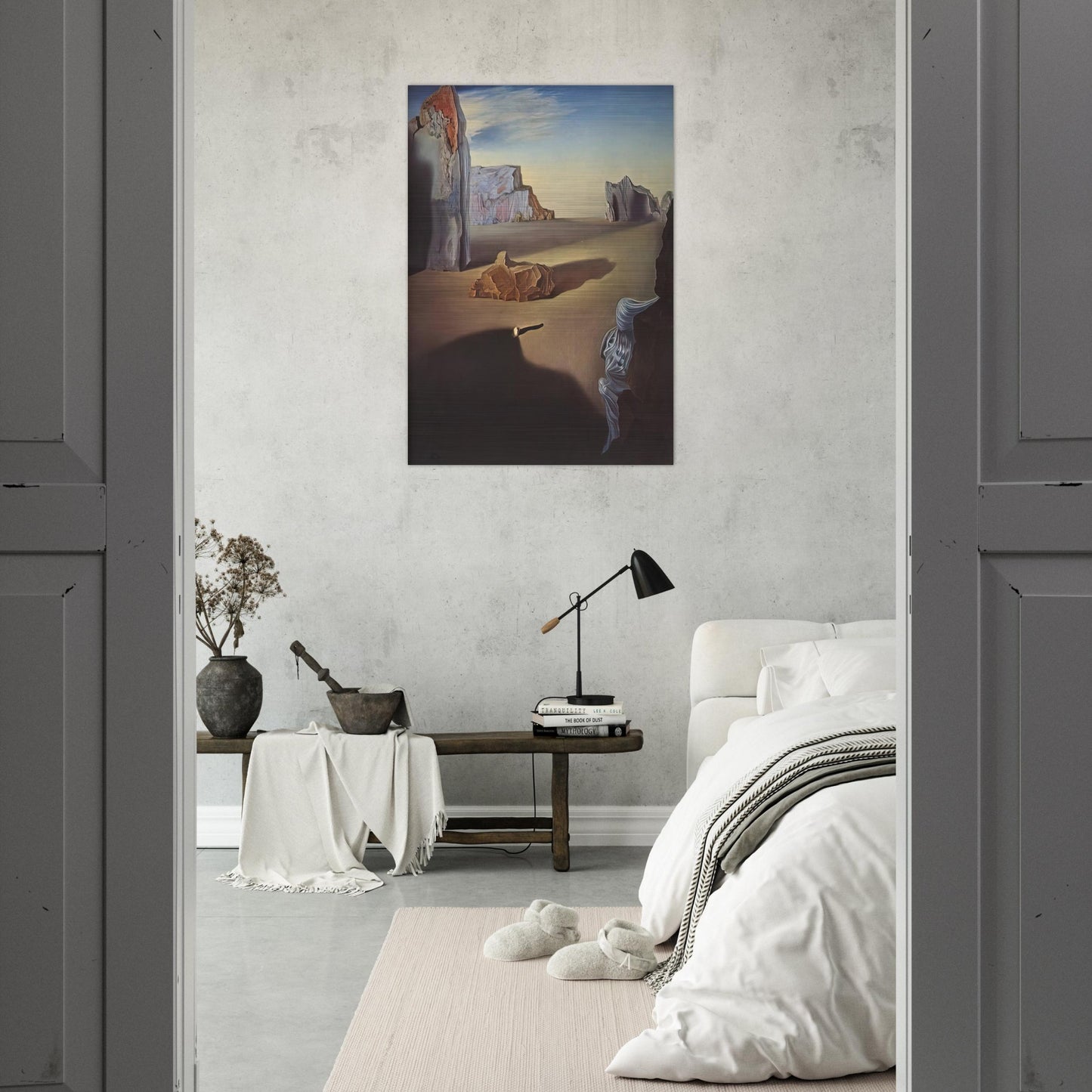 SHADES OF NIGHT DESCENDING - Salvador Dali Brushed Aluminum Print - 70x100 cm / 28x40 inches | Salvador Dali Aluminum Print | Salvador Dali Prints