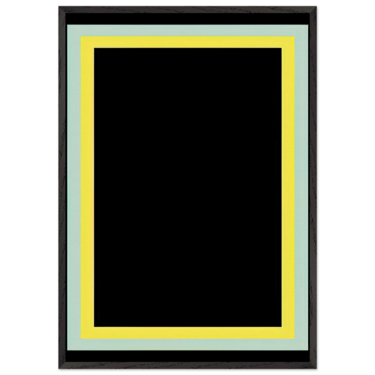 Series Painting 8 - 1966 - Ronnie Landfield 70x100 cm / 28x40 inches Framed Art Print – Black Wooden Frame