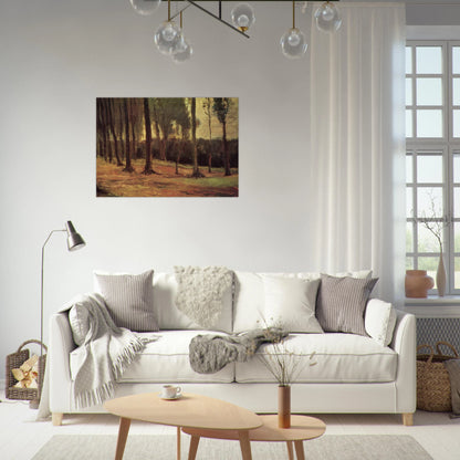 Edge of a Wood - Vincent van Gogh Brushed Aluminum Print - 70x100 cm / 28x40 inches | Vincent van Gogh Aluminum Print | Vincent van Gogh Prints