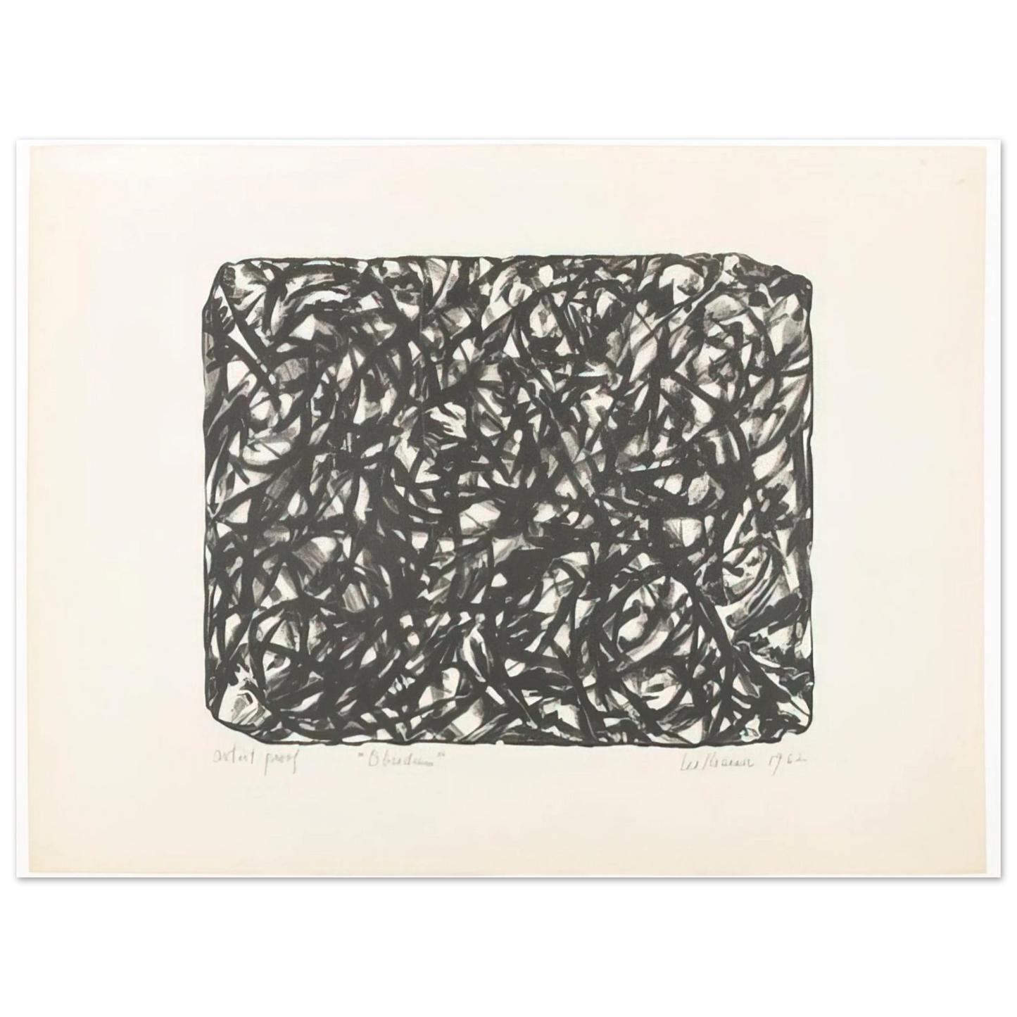 Lee Krasner - Obsidian  75x100 cm / 30x40inches Fine Art Poster