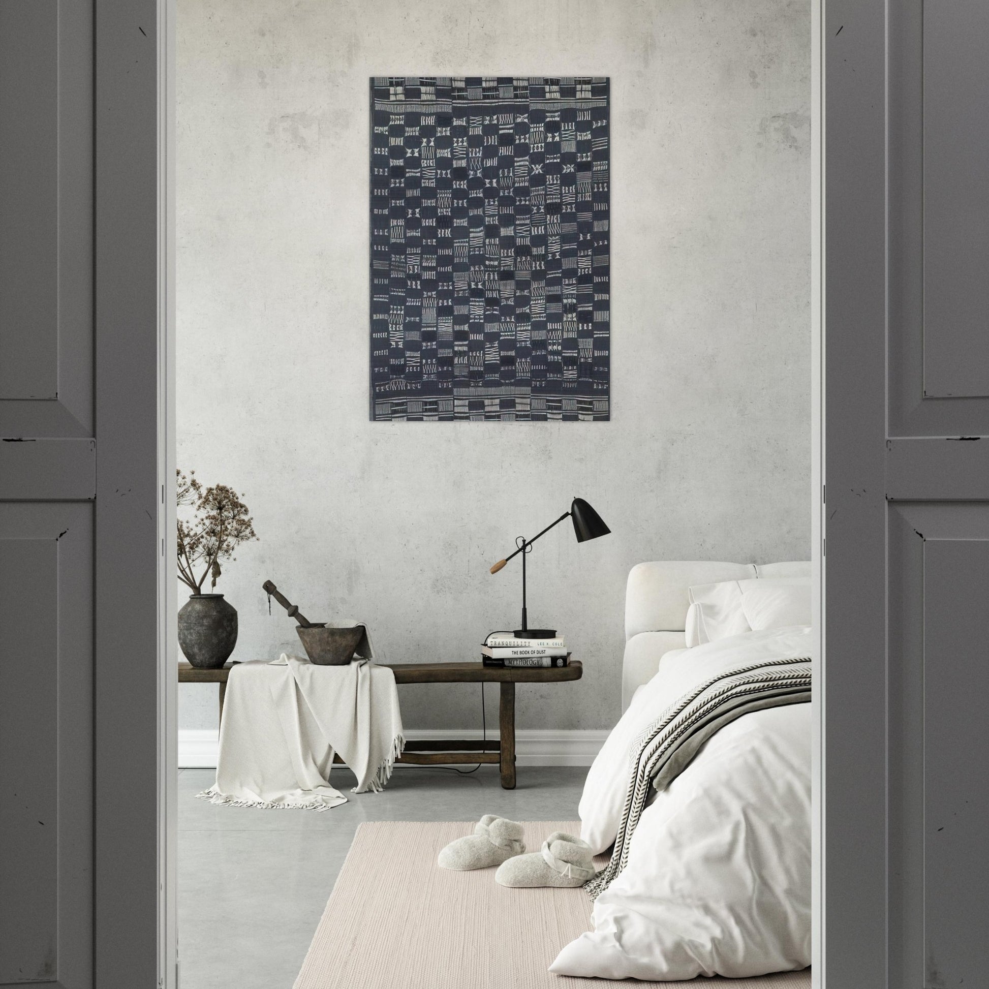 THICKLY SETTLED 1957 - Anni Albers Brushed Aluminum Print - 70x100 cm / 28x40 inches | Anni Albers Aluminum Print | Anni Albers Prints
