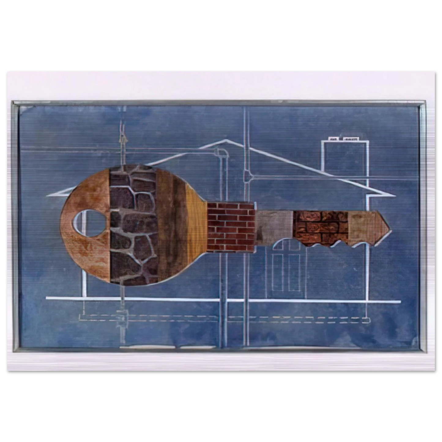 House Key - 1956 - Clarence Holbrook Carter Brushed Aluminum Print - 70x100 cm / 28x40 inches | Clarence Holbrook Carter Aluminum Print | Clarence Holbrook Carter Prints