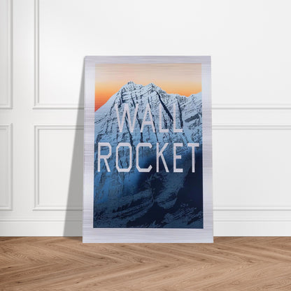 WALL ROCKET 2013 - Edward Ruscha Brushed Aluminum Print - 70x100 cm / 28x40 inches | Edward Ruscha Aluminum Print | Edward Ruscha Prints