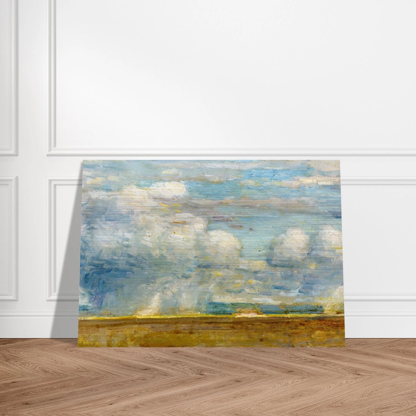 Clouds also known as Rain Clouds over Oregon Desert - Childe Hassam Brushed Aluminum Print - 70x100 cm / 28x40 inches | Childe Hassam Aluminum Print | Childe Hassam Prints