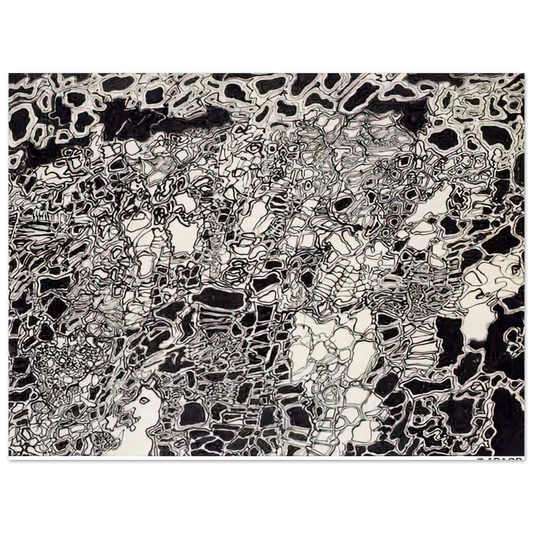 Jean Dubuffet - BRIGHT METEOR  75x100 cm / 30x40inches Fine Art Poster