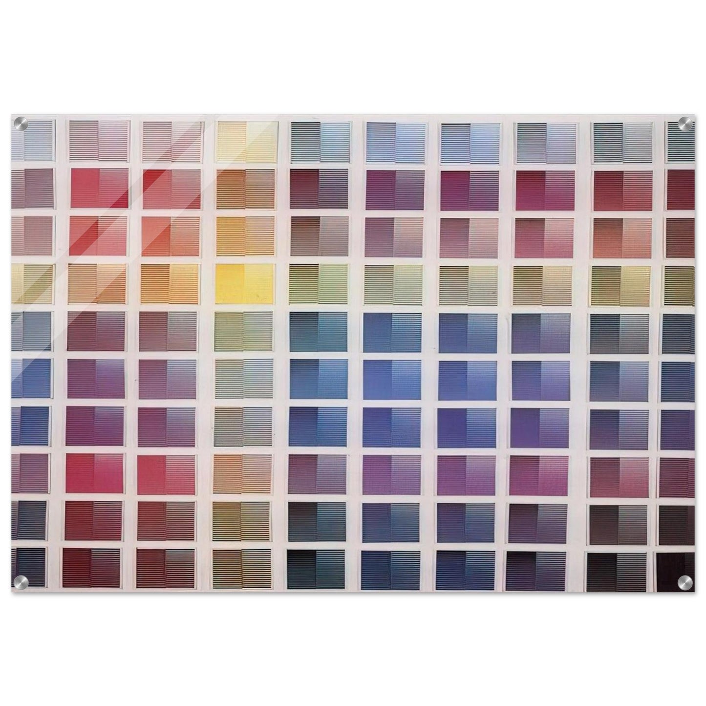 La ricerca del colore - 1968 - Dadamaino Acrylic Print - 70x100 cm / 28x40″ inches