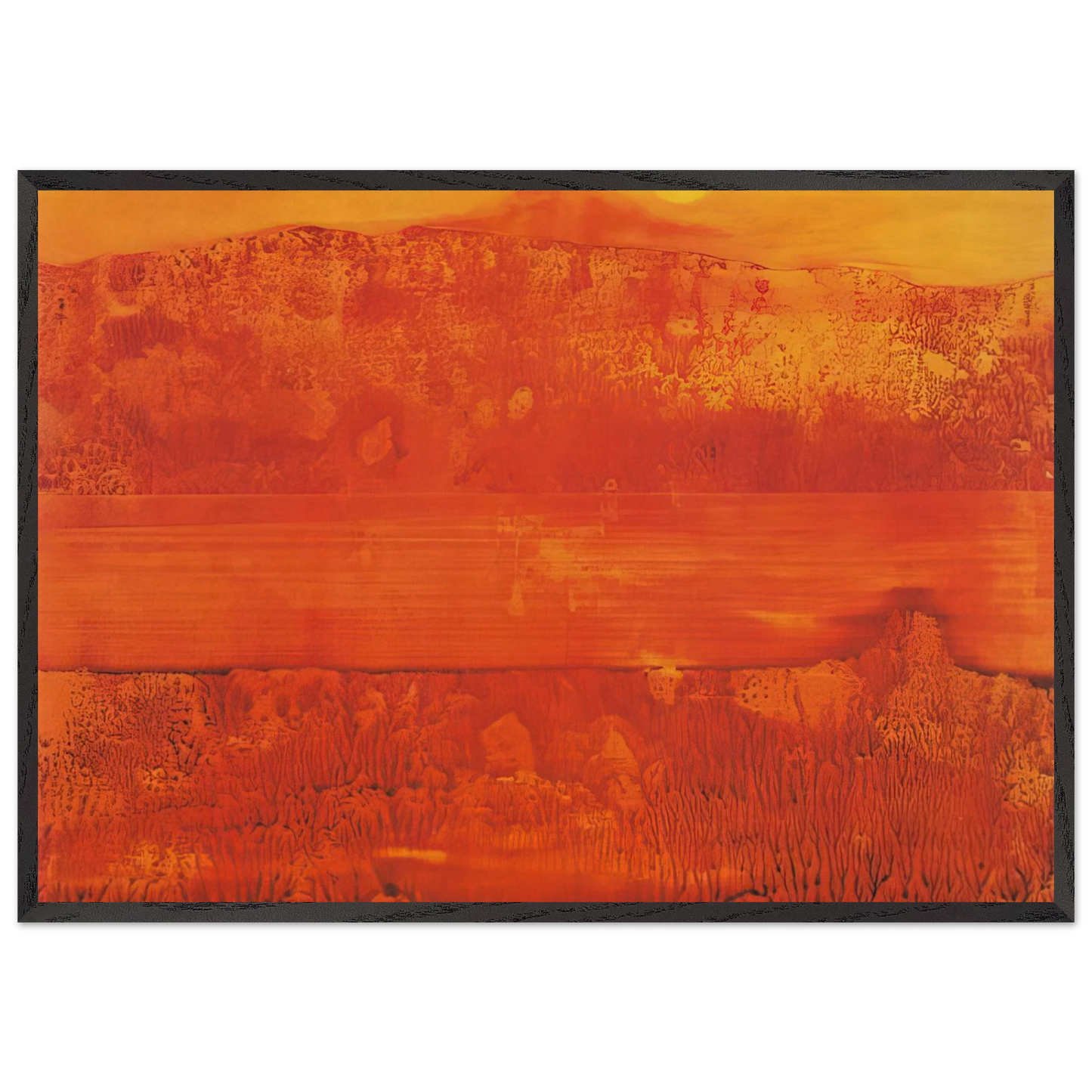 The Obscure Gods - Max Ernst 70x100 cm / 28x40 inches Framed Art Print – Black Wooden Frame