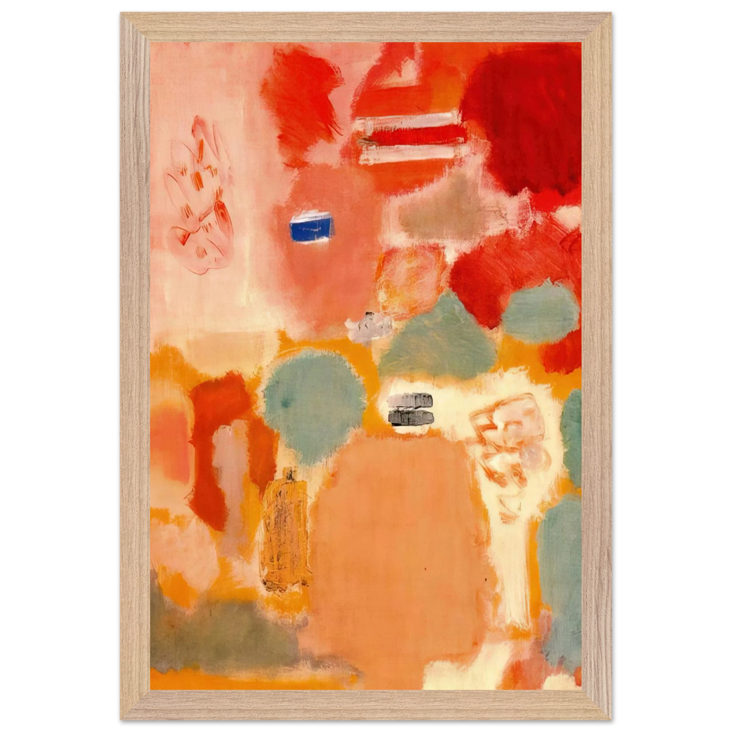 Mark Rothko - No. 21 - 1949 Wall Art - 30x40 cm / 12x16 inches - Premium Wooden Framed Poster With Fine Art Paper-canvas - White frame