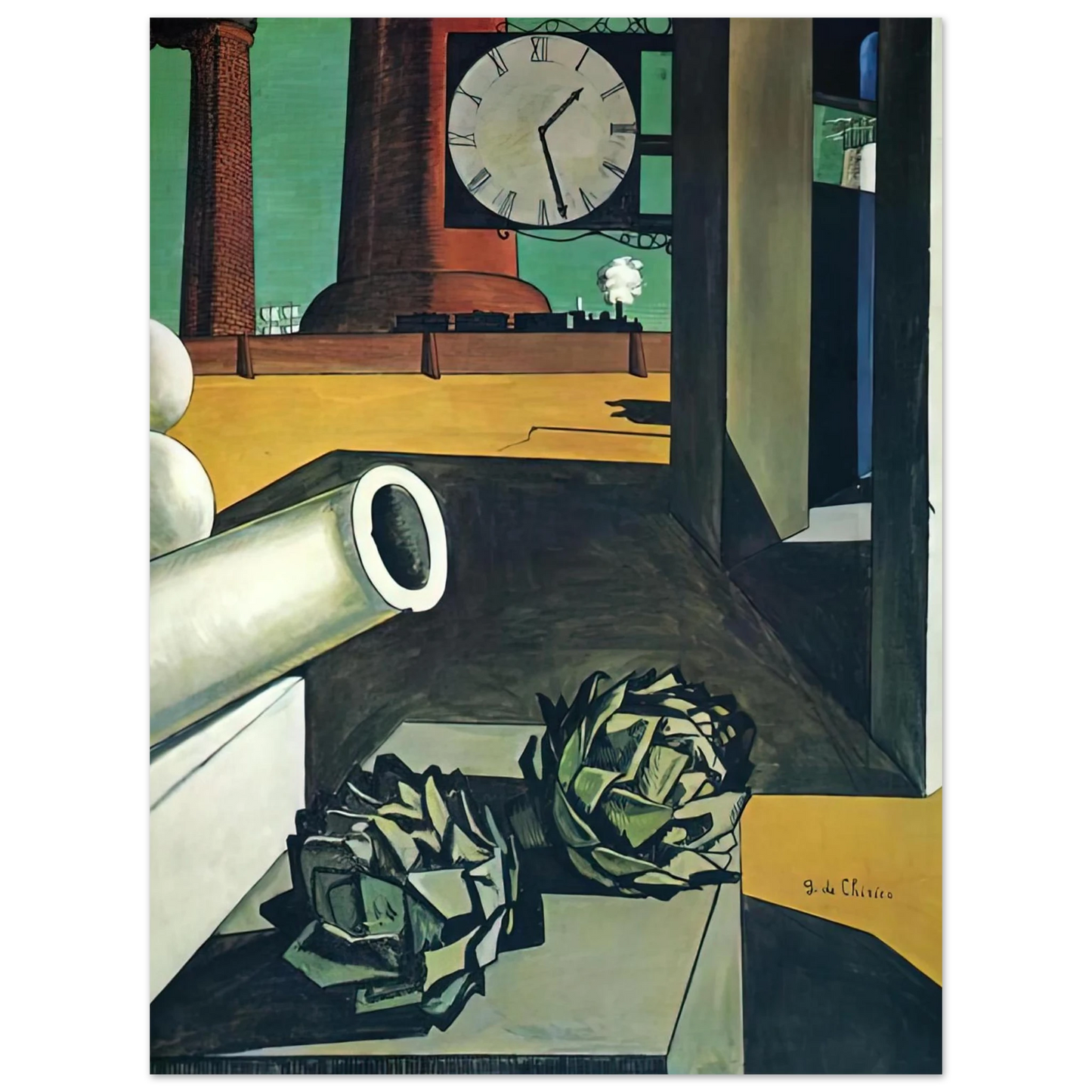 Giorgio de Chirico - THE CONQUEST OF THE PHILOSOPHER 1914  75x100 cm / 30x40inches Fine Art Poster