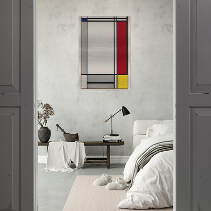 NON OBJECTIVE I 1964 - Roy Lichtenstein Brushed Aluminum Print - 70x100 cm / 28x40 inches | Roy Lichtenstein Aluminum Print | Roy Lichtenstein Prints