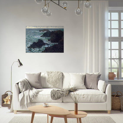 The Cote Sauvate - claude monet Brushed Aluminum Print - 70x100 cm / 28x40 inches | claude monet Aluminum Print | claude monet Prints