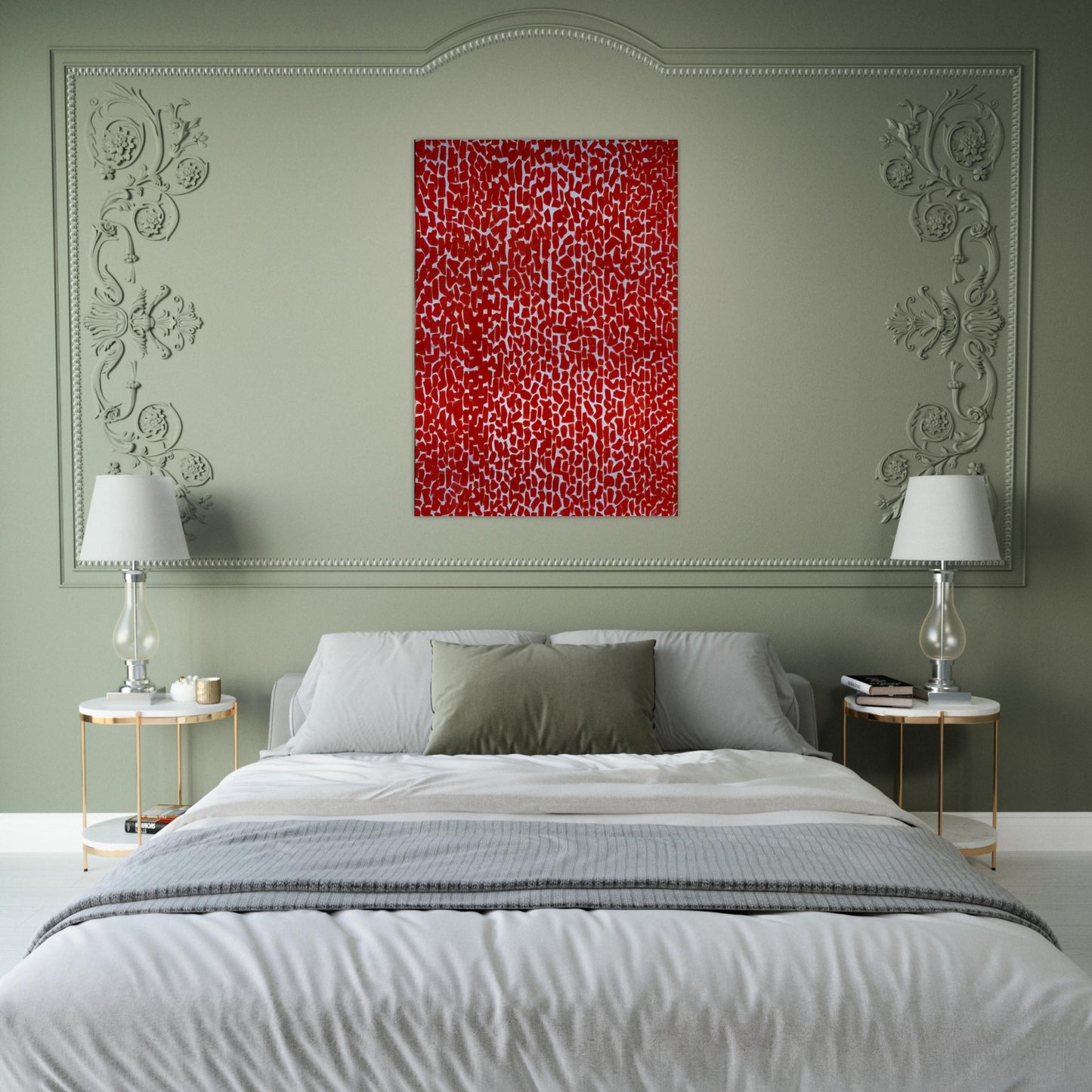 RED ROSE CANTATA 1973 - Alma Woodsey Thomas Brushed Aluminum Print - 70x100 cm / 28x40 inches | Alma Woodsey Thomas Aluminum Print | Alma Woodsey Thomas Prints