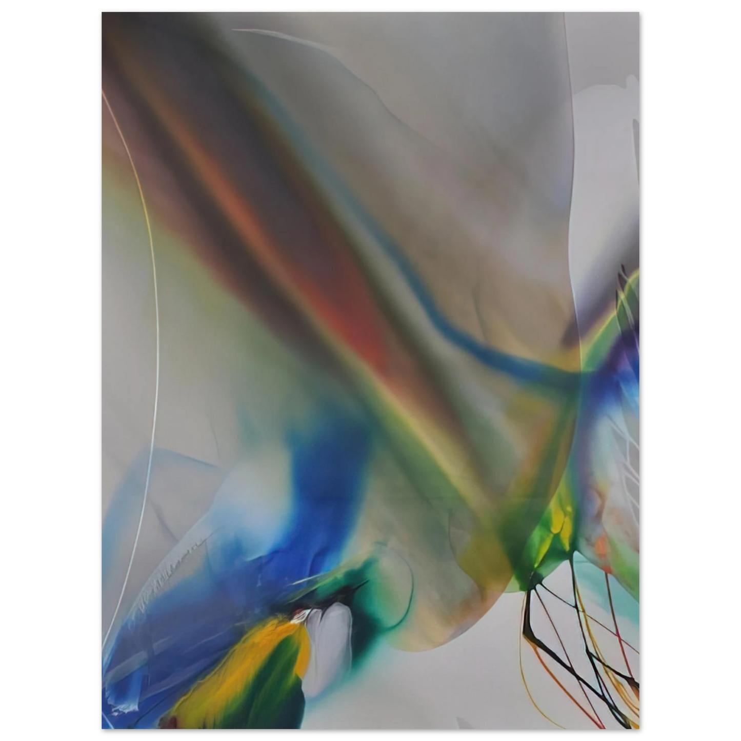 Paul Jenkins - Phenomena Merlins Mantle  75x100 cm / 30x40inches Fine Art Poster