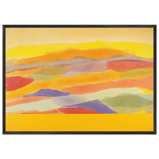 Revelation - 1979 - Ronnie Landfield 70x100 cm / 28x40 inches Framed Art Print – Black Wooden Frame