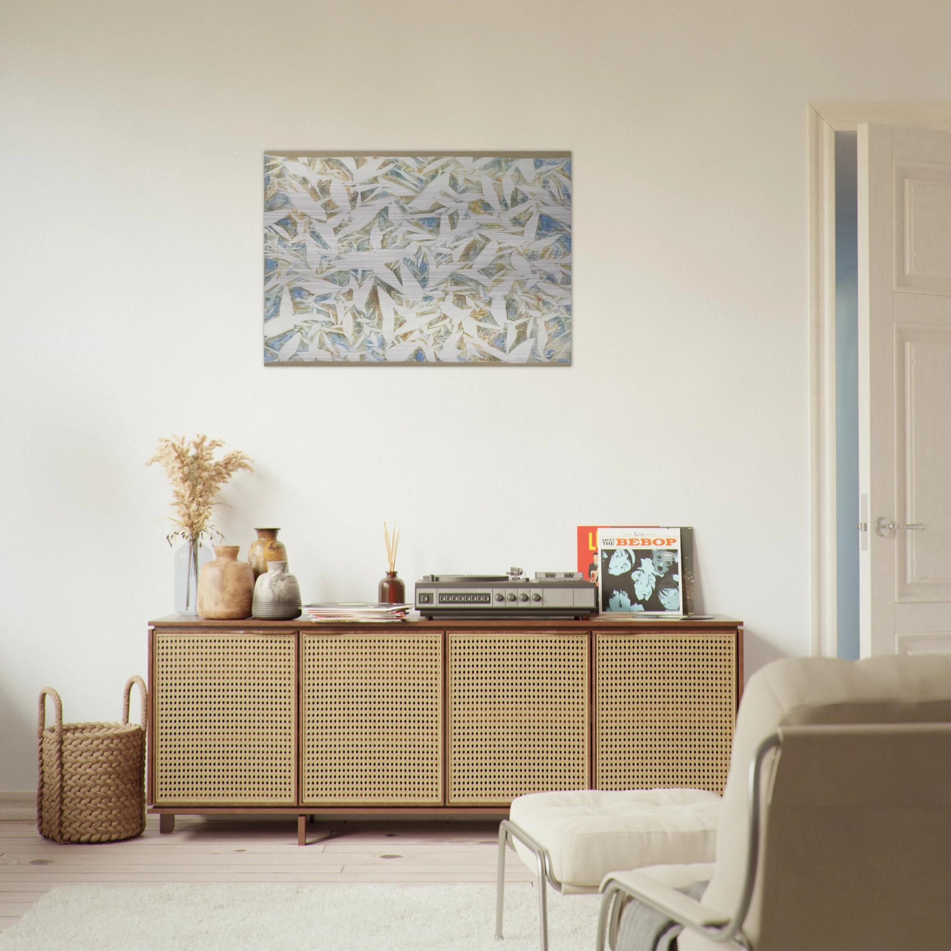 Untitled - 1971 - Simon Hantai Brushed Aluminum Print - 70x100 cm / 28x40 inches | Simon Hantai Aluminum Print | Simon Hantai Prints
